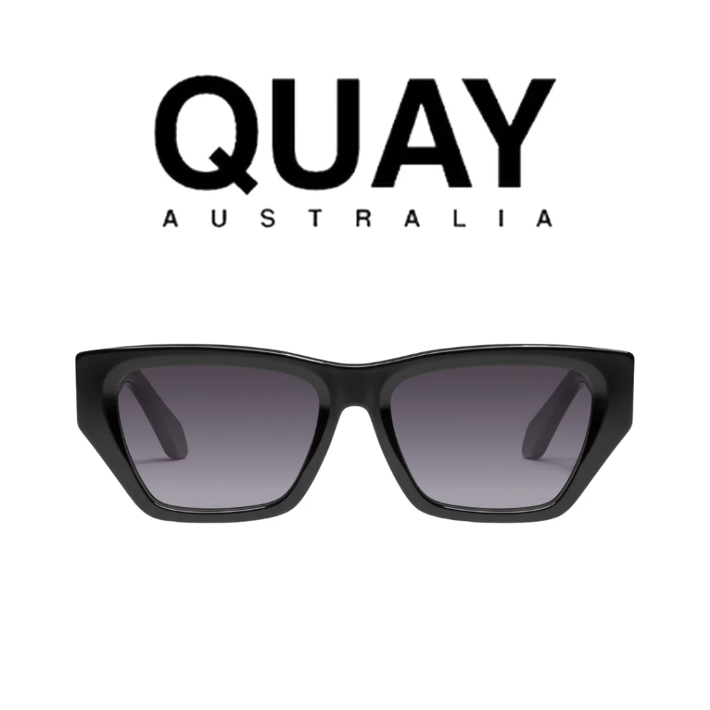New!! QUAY AUSTRALIA- No Apologies Sunglasses- black, smoke - Picture 2 of 3